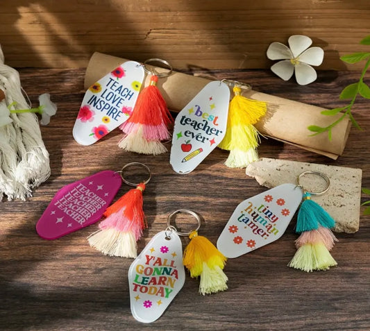 Motel Keychain for Teacher Gifts
