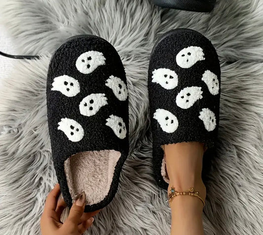 Halloween Ghost Pattern Slippers