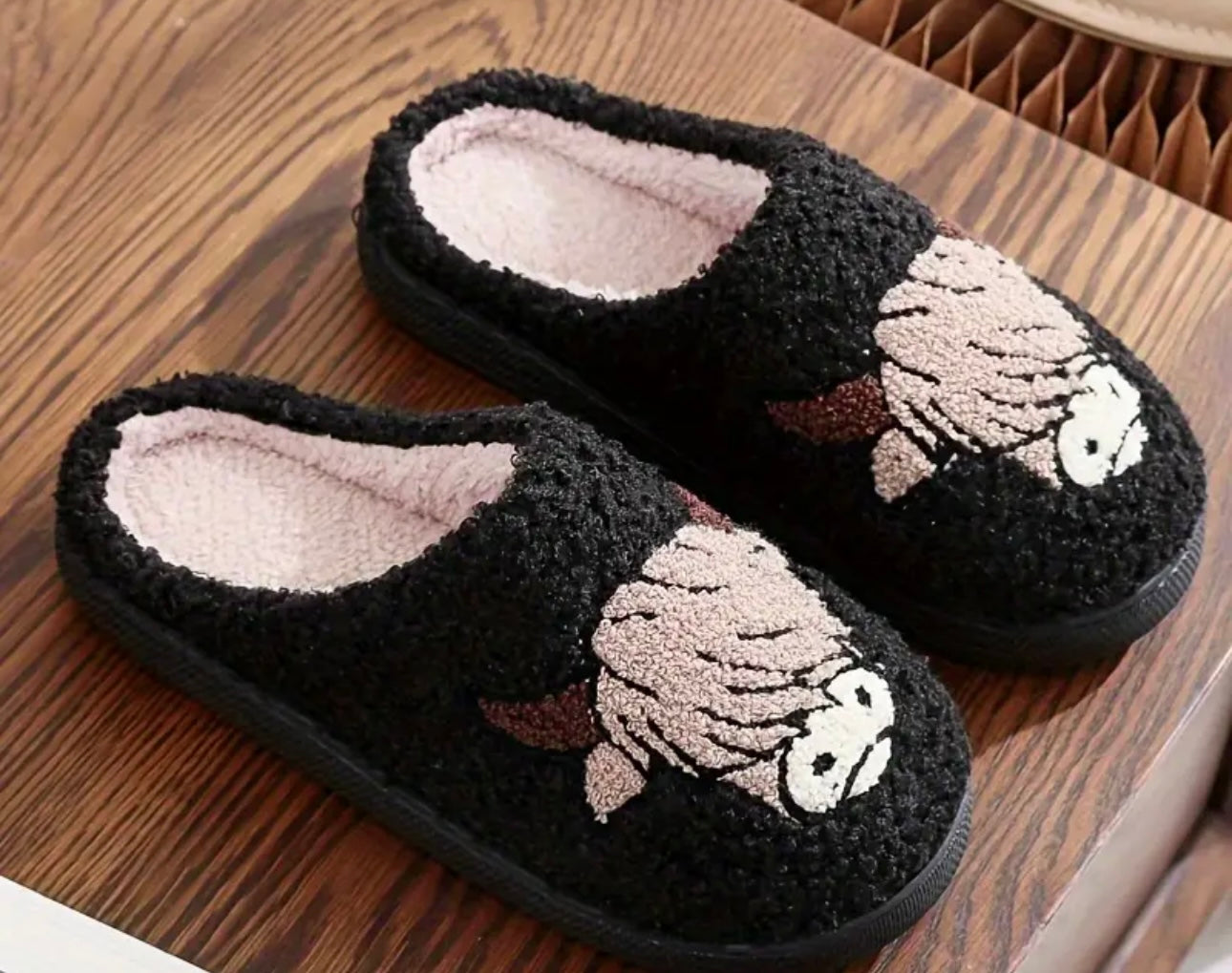 Cute Warm Fuzzy Highland Cow Slippers