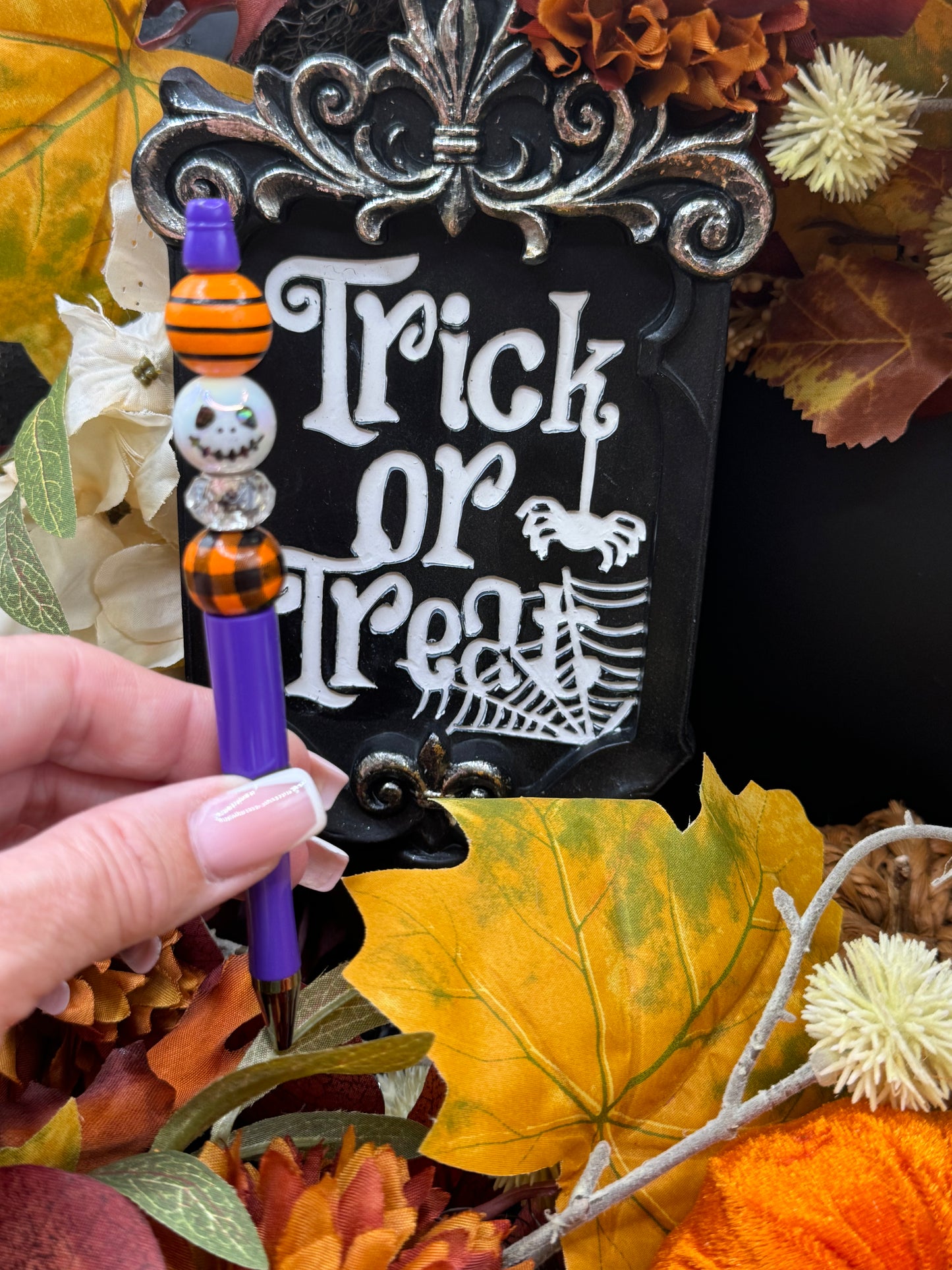 Halloween Beaded Pen