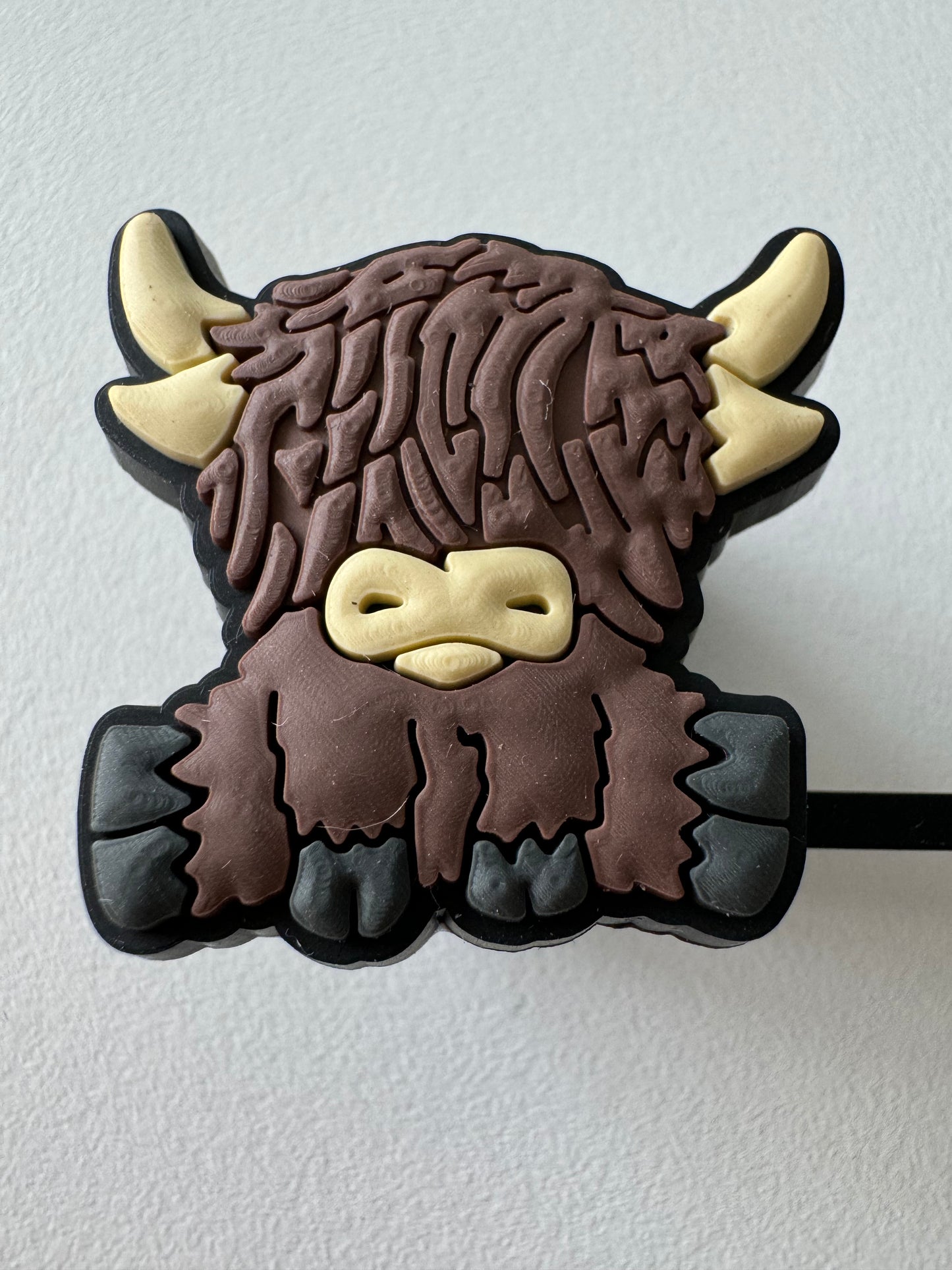 Highland Cow/Cow Straw Toppers