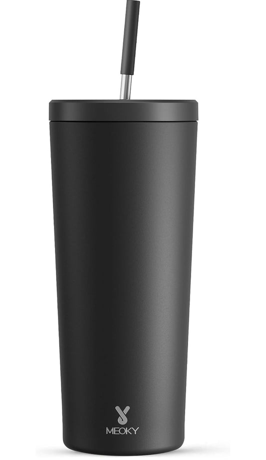 Meoky 24oz Tumbler with Lid and Straw