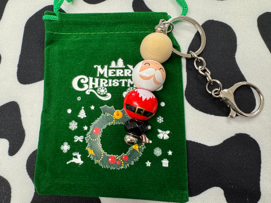 Christmas Beaded Keychains/Bag Decoration