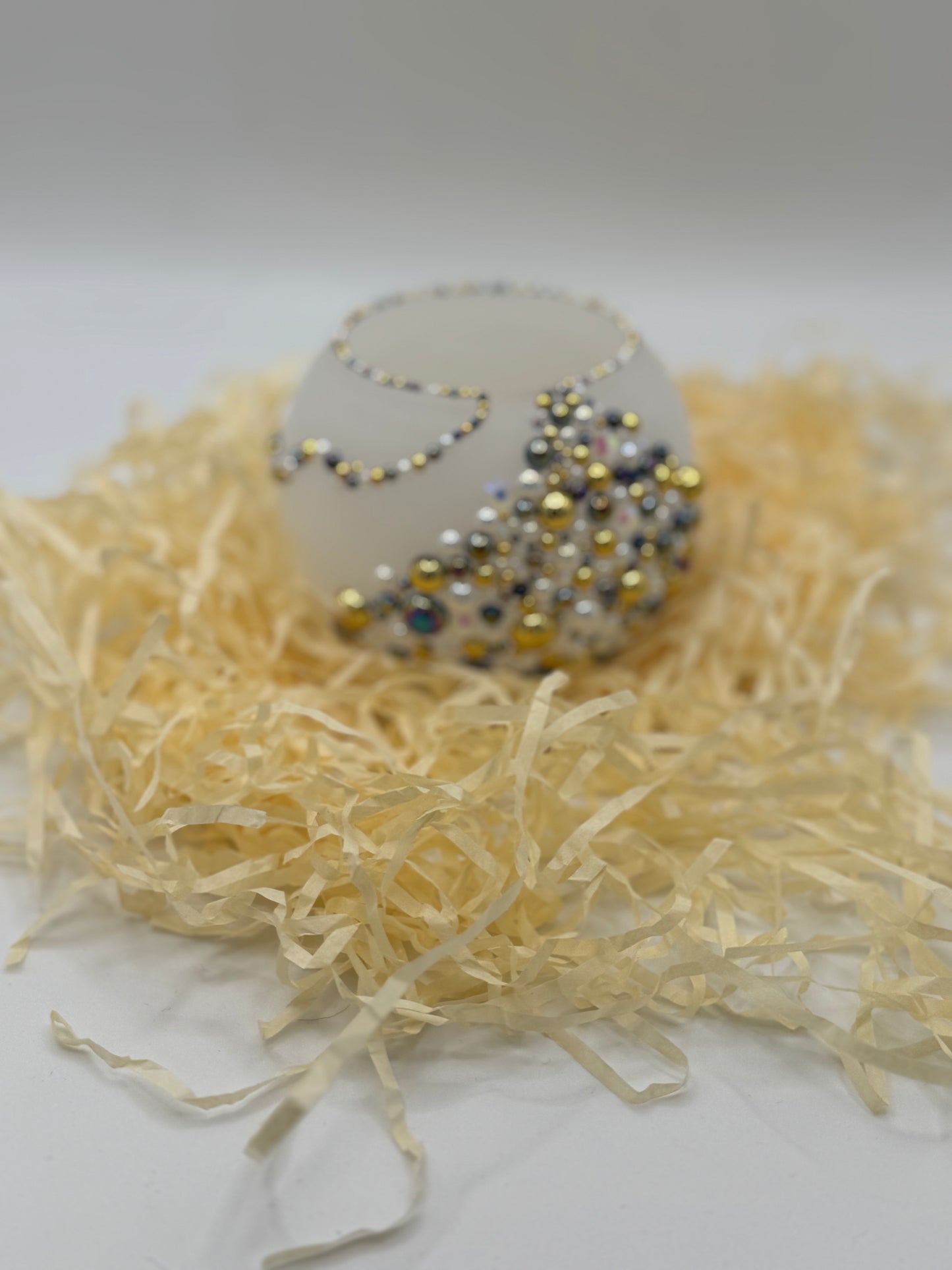 Hand Decorated Glass Tealight Holders BY MOO LUXE
