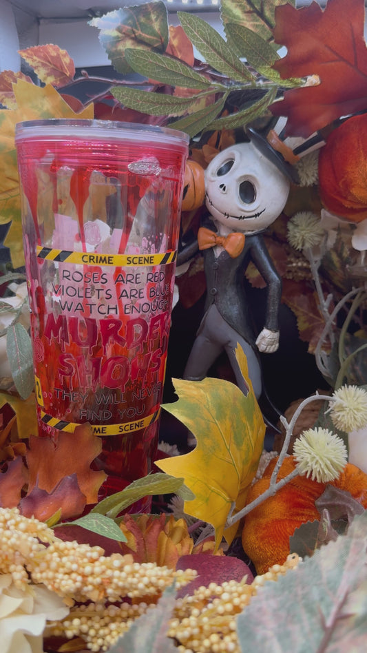 Halloween Lava Tumbler with Lid and Straw